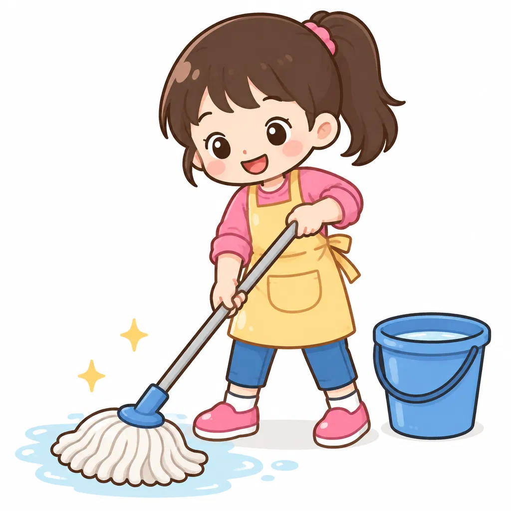 clean the floor — lau sàn nhà