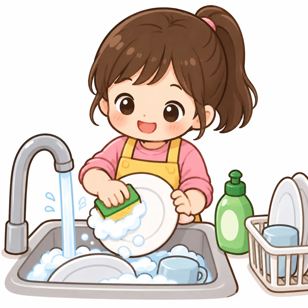 washing — đang lau rửa