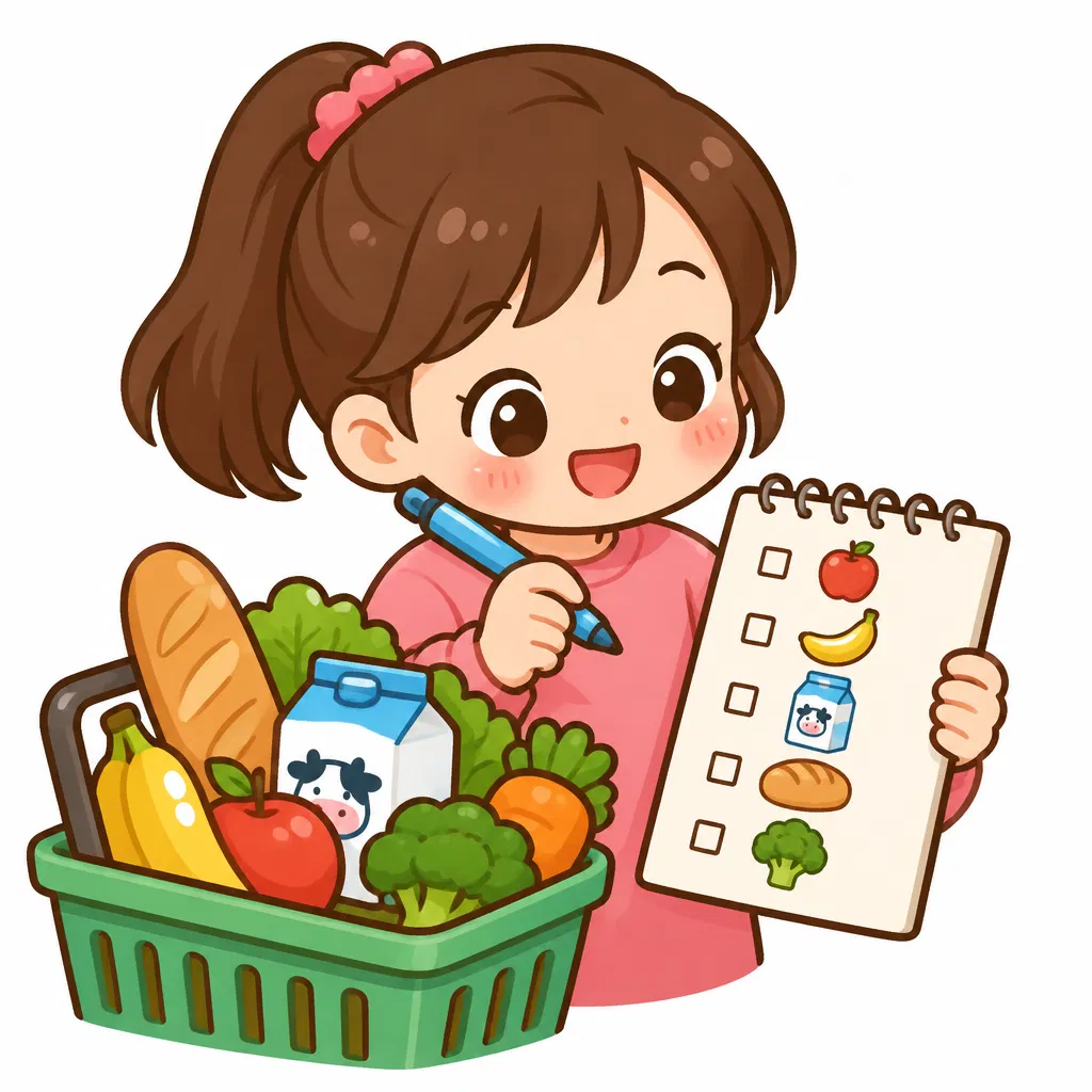 shopping list — danh sách mua sắm