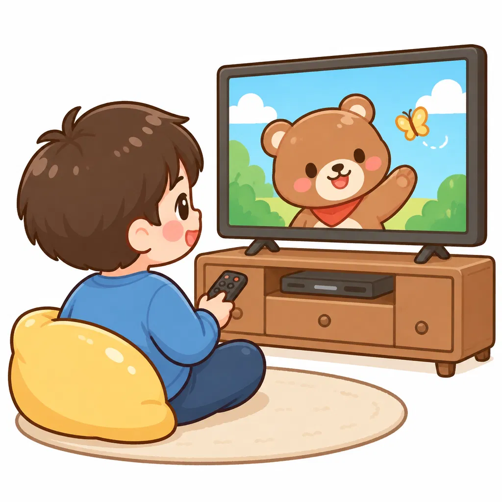 watching TV — đang xem ti vi