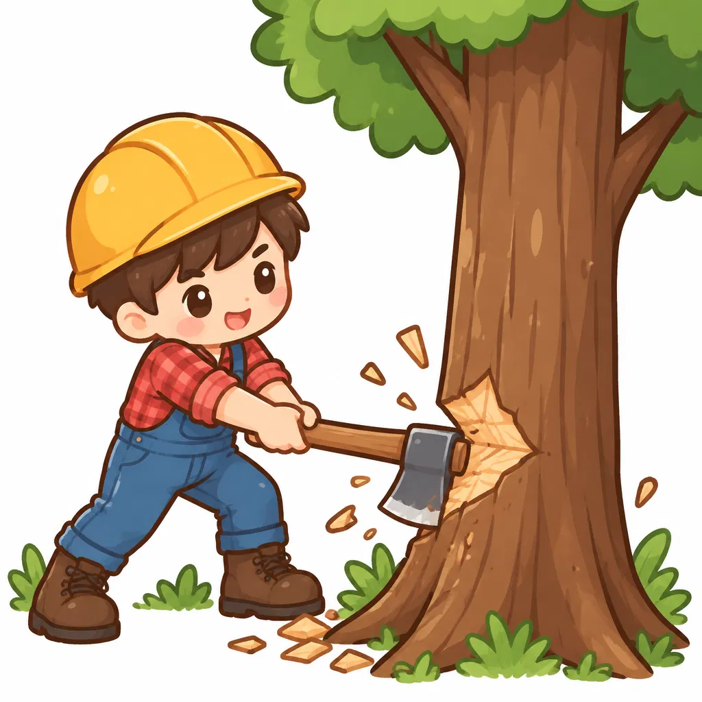 cutting down trees — chặt cây