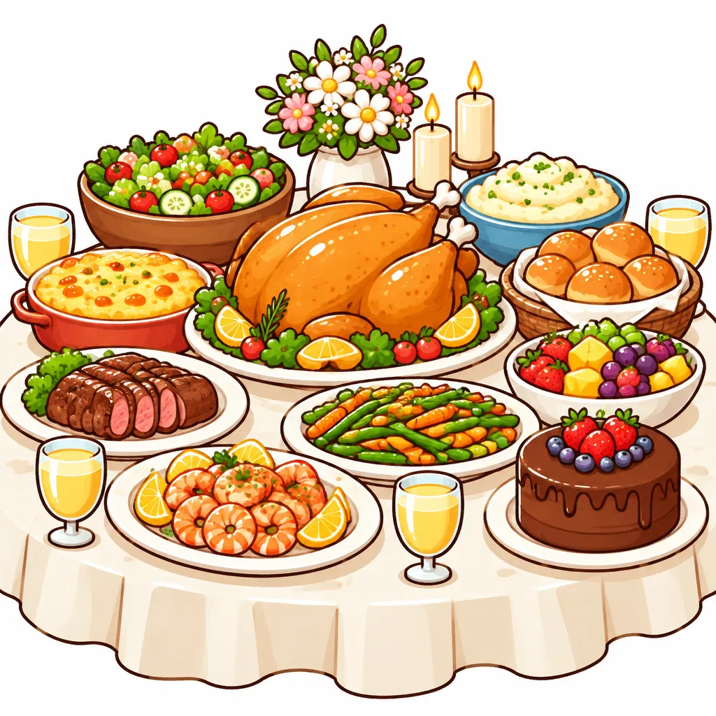 feast — bữa tiệc thịnh soạn