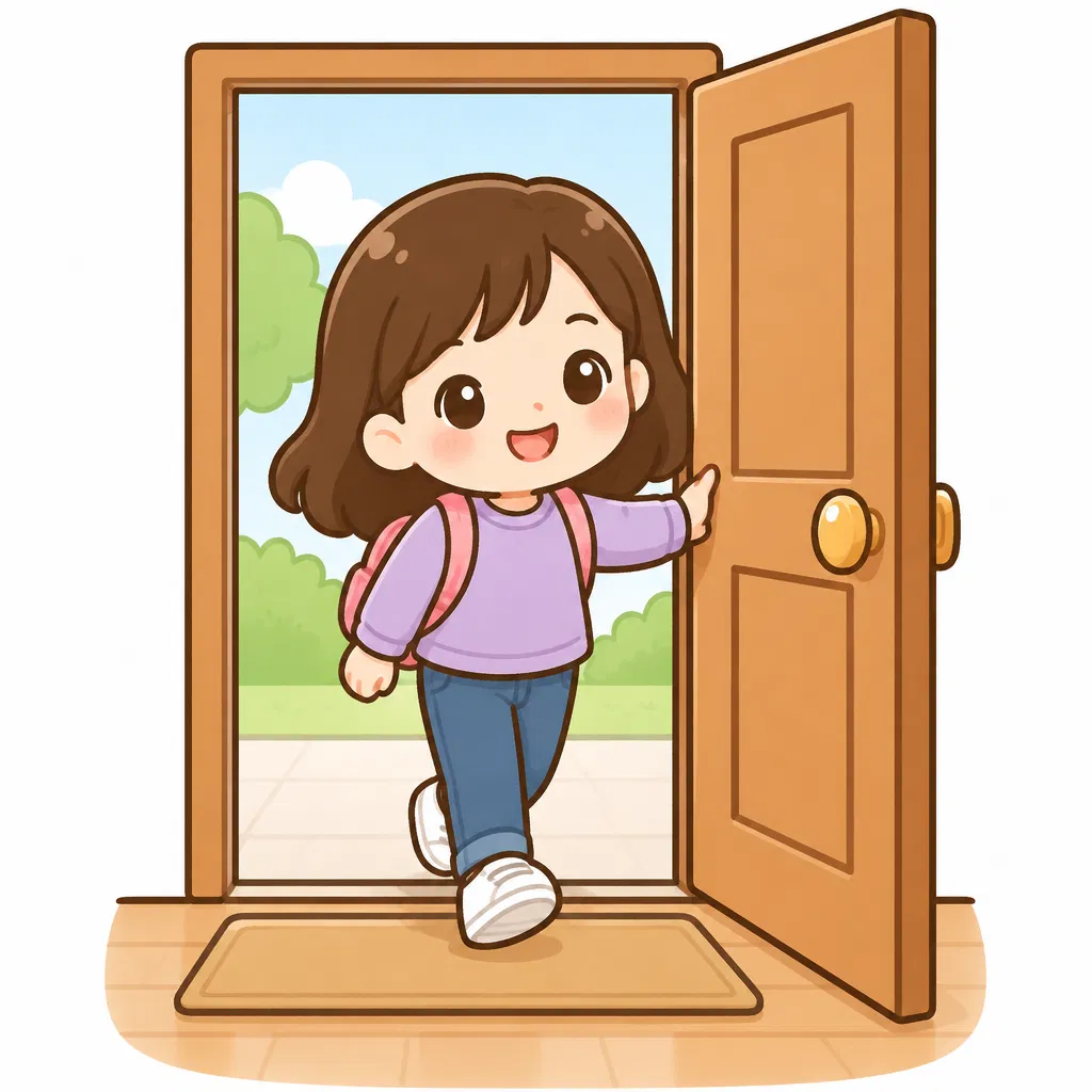 come in — đi vào