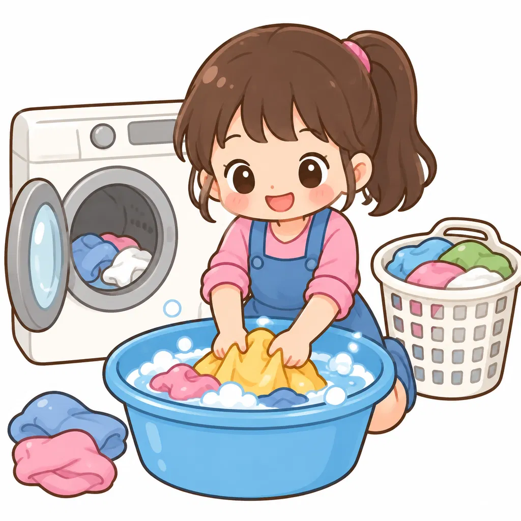 wash the clothes — giặt quần áo