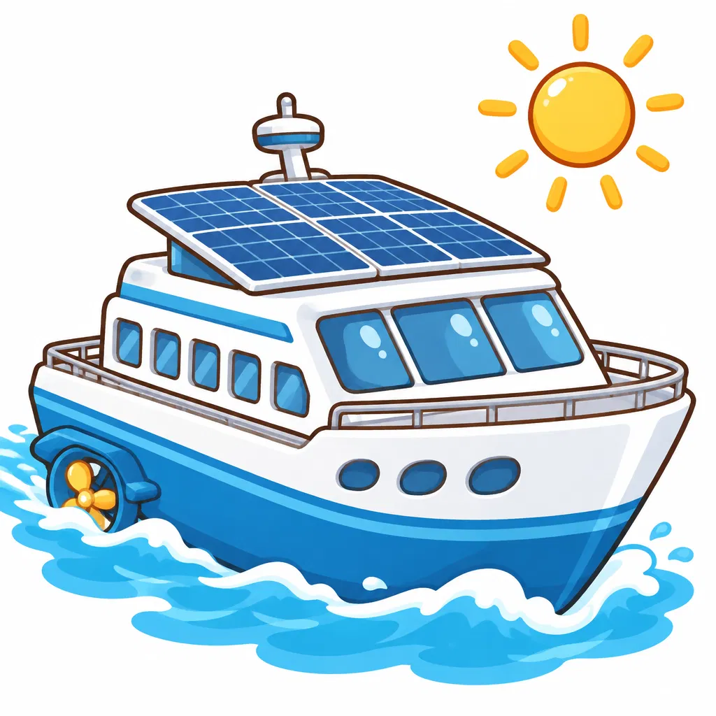 solar-powered ship — tàu chạy bằng năng lượng mặt trời