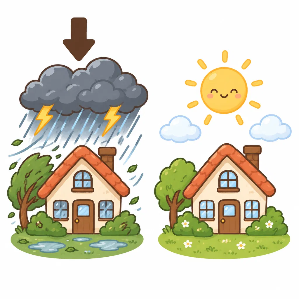 stormy — có giông bão