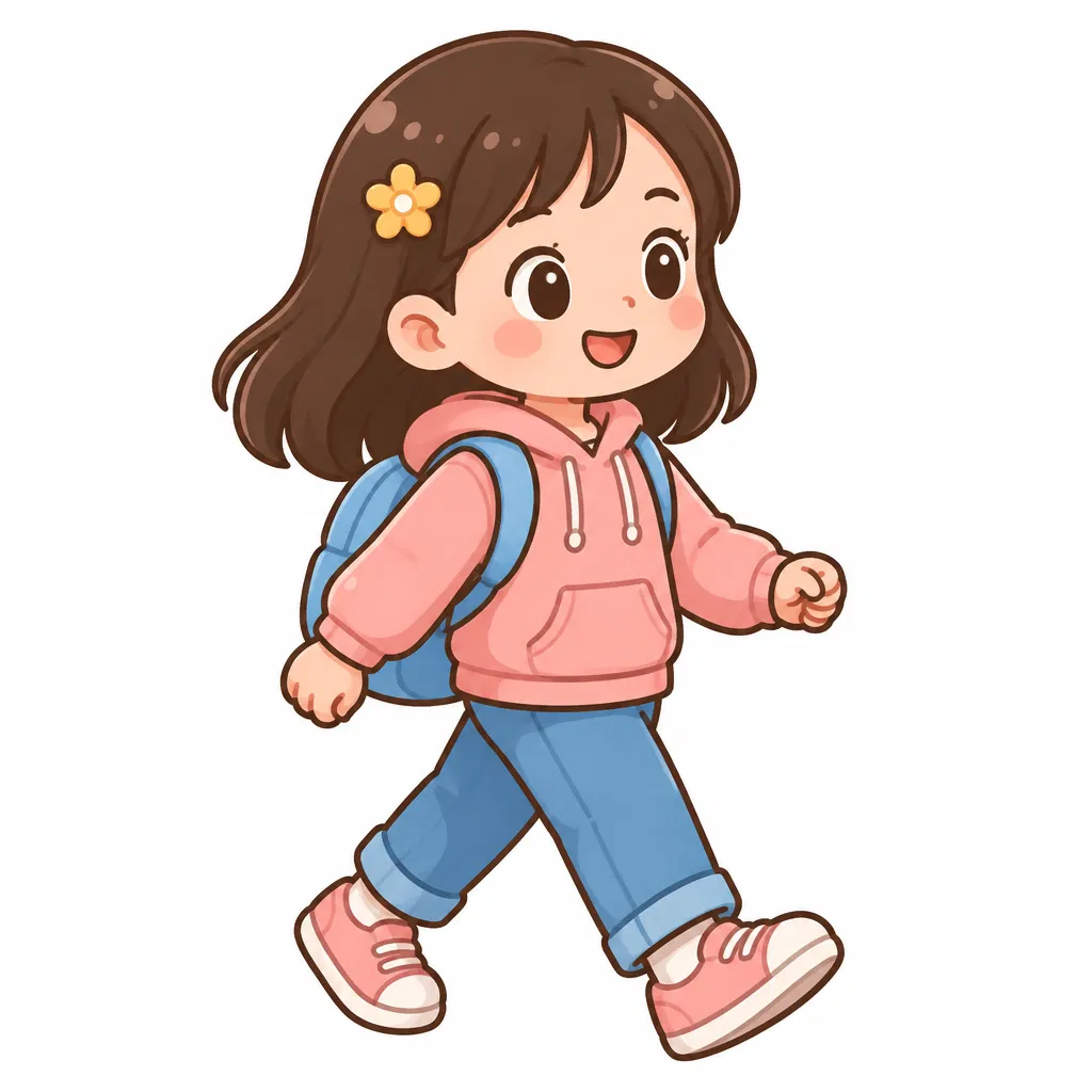 walking — đang đi bộ