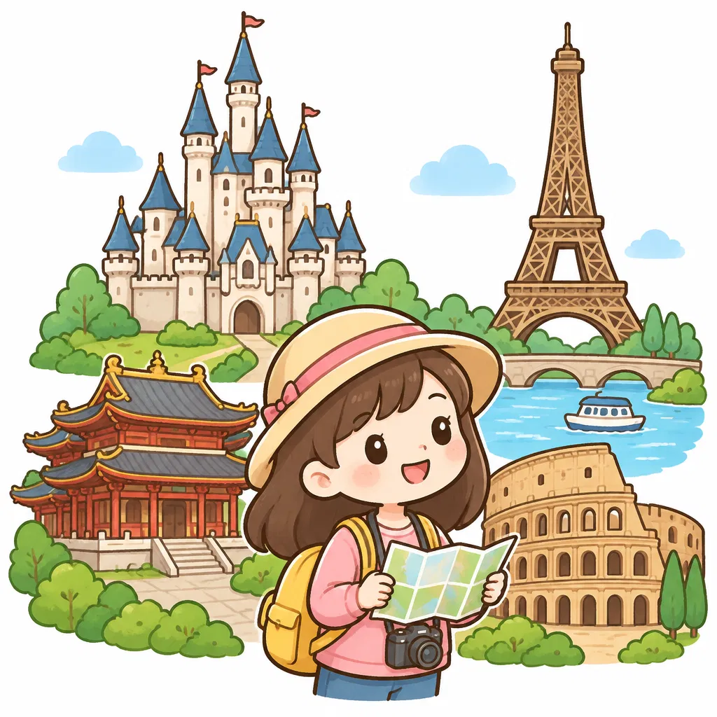 see some interesting places — tham quan vài địa điểm thú vị