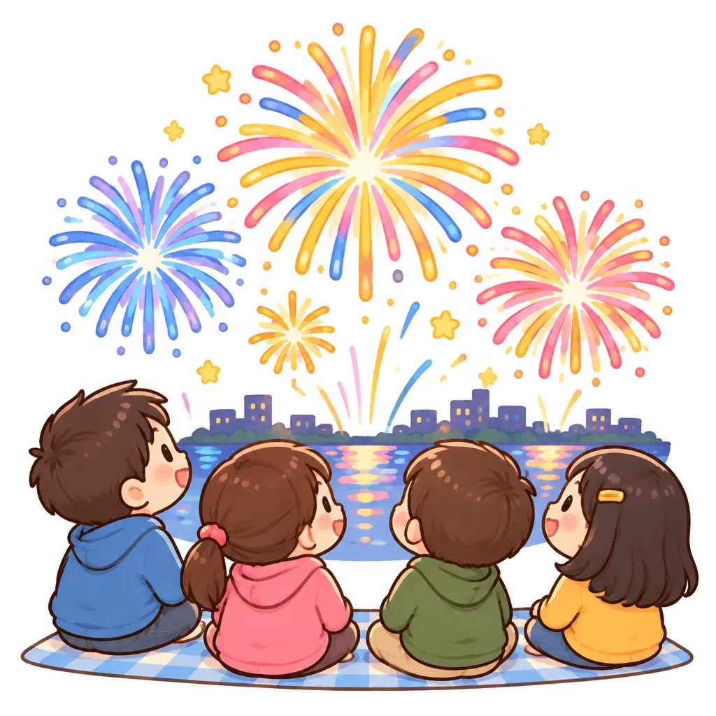 fireworks display — màn bắn pháo hoa