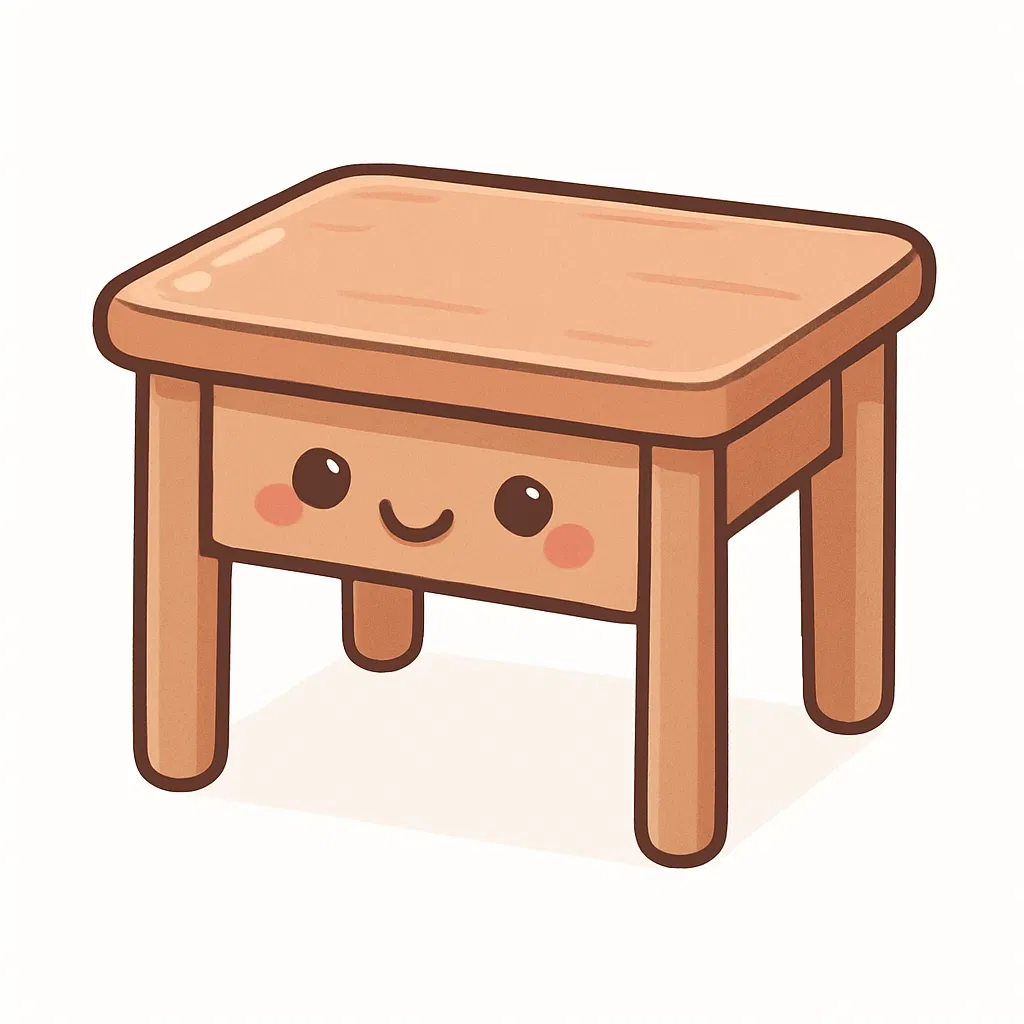 table — cái bàn