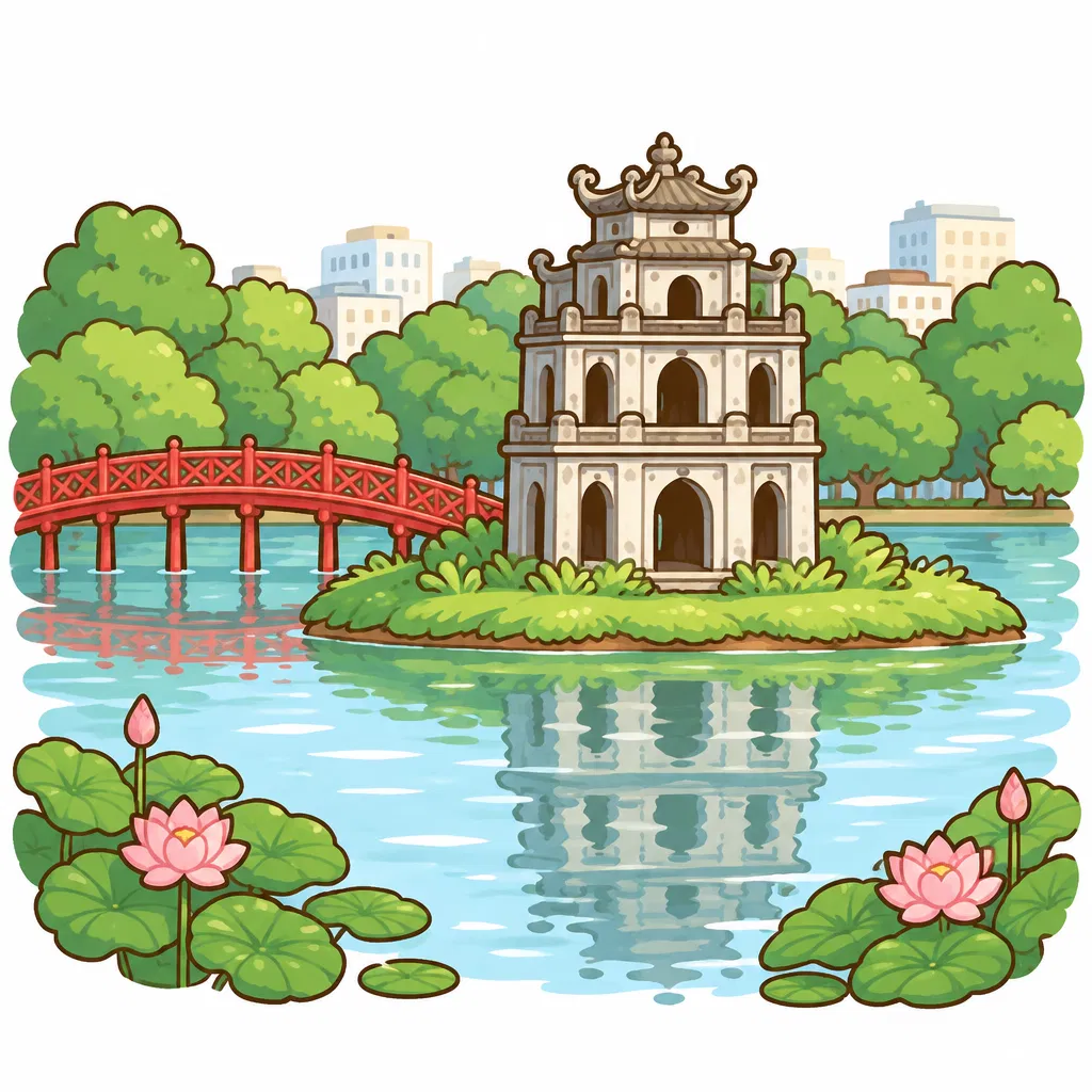 Hoan Kiem Lake — hồ Hoàn Kiếm
