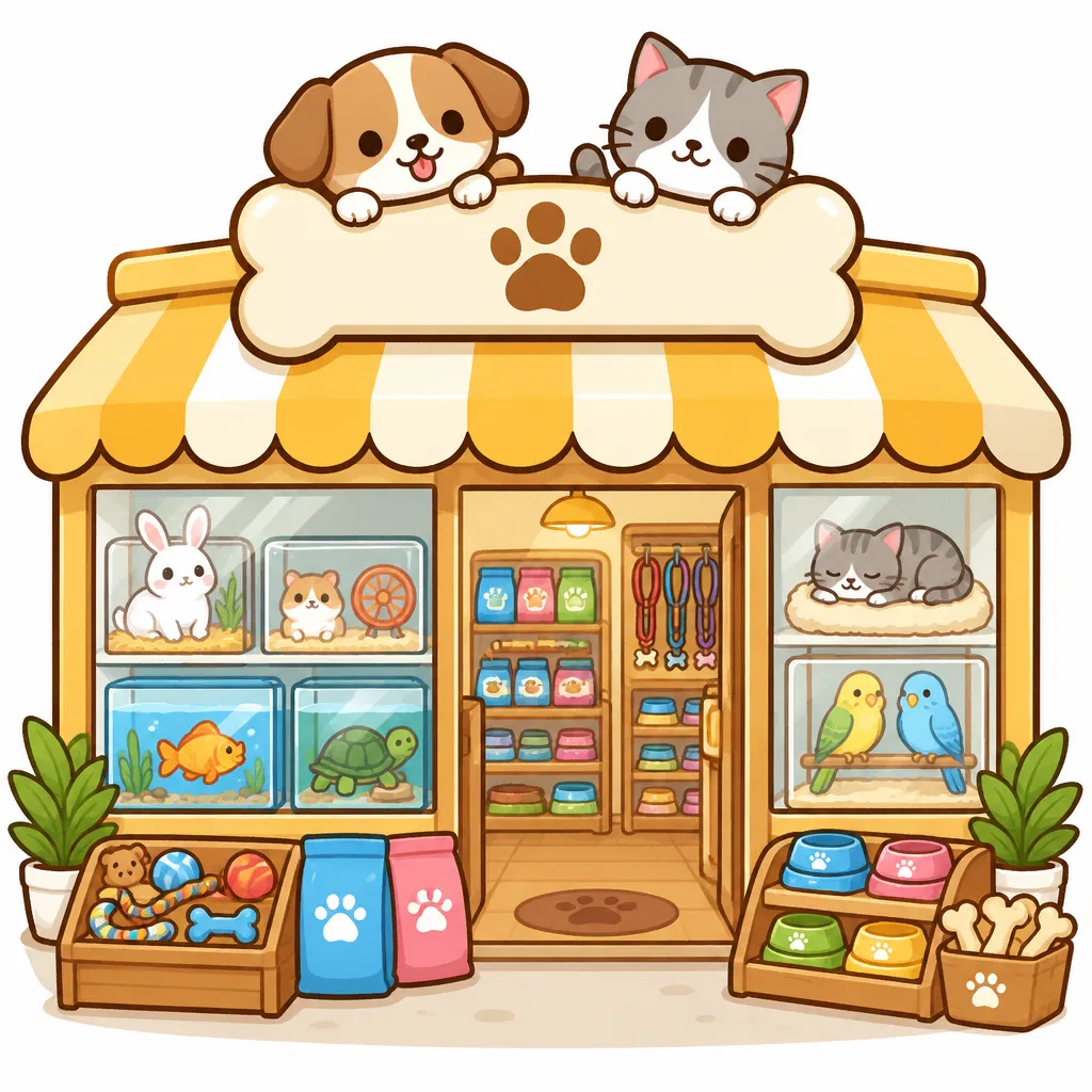 pet shop — cửa hàng thú cưng