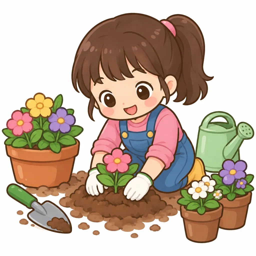 grow flowers — trồng hoa